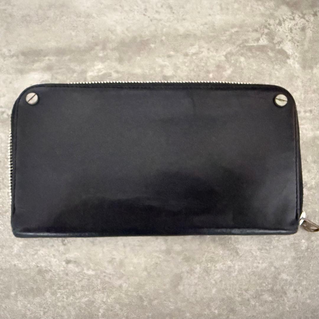 BALENCIAGA ブラックレザー 長財布 メタルファスナー 未使用級 BALENCIAGA ブラックレザー長財布 - メルカリ