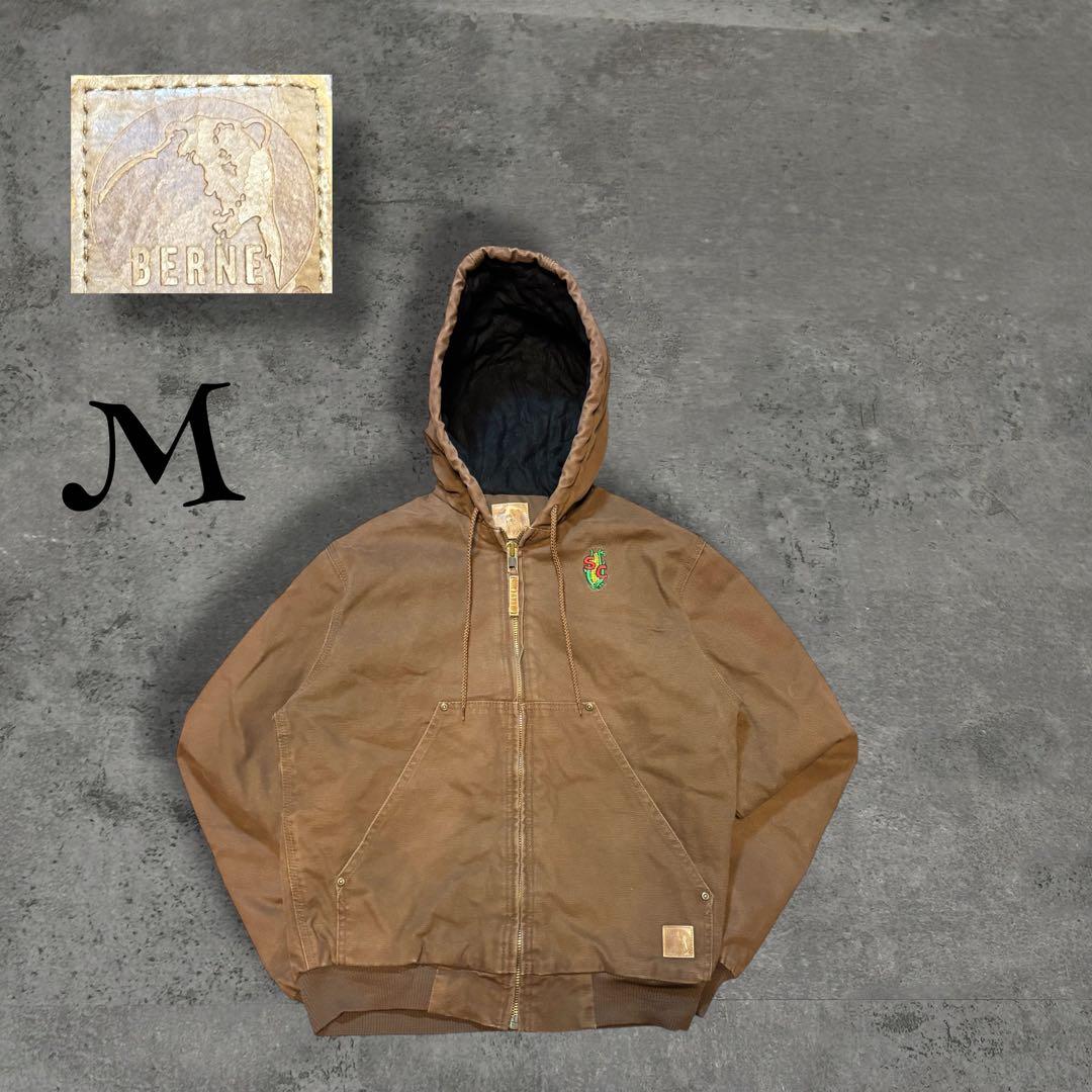 【激レア】 Berne ベルン アクティブジャケット コーンロゴ 刺繍 ダック 楽天市場】古着 BERNE ダック ワークジャケット アクティブジャケット