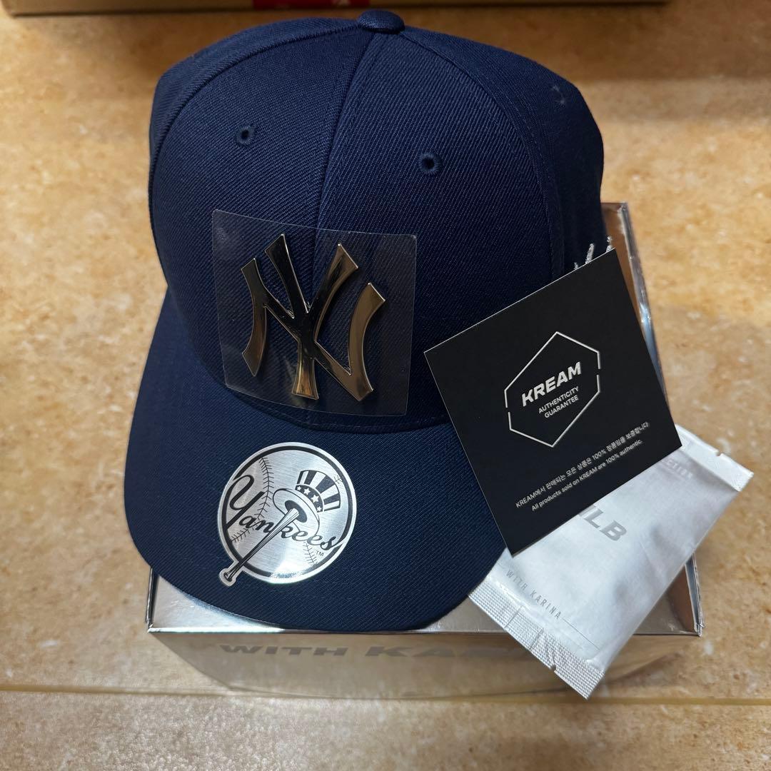 正規品 KARINA MLB コラボキャップ サイズ59 aespa カリナ - メルカリ