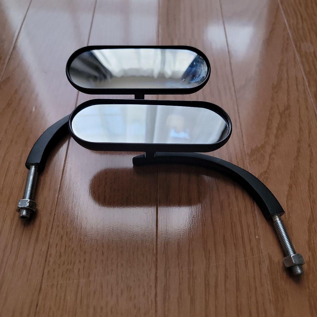 アレンネス ミニオーバルミラー 左右セット （ハーレー/ブレイクアウト） アレンネス□ 鍛造ミラー オーバル ブラック [0640-1332][0640-1334