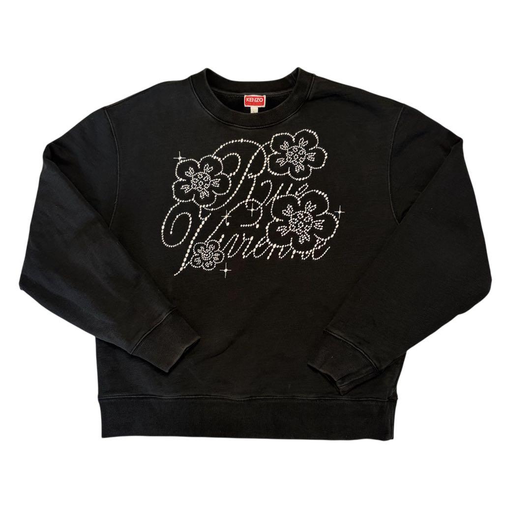 KENZO 両面刺繍 エンブロイダリースウェット ブラック ロゴ by NIGO