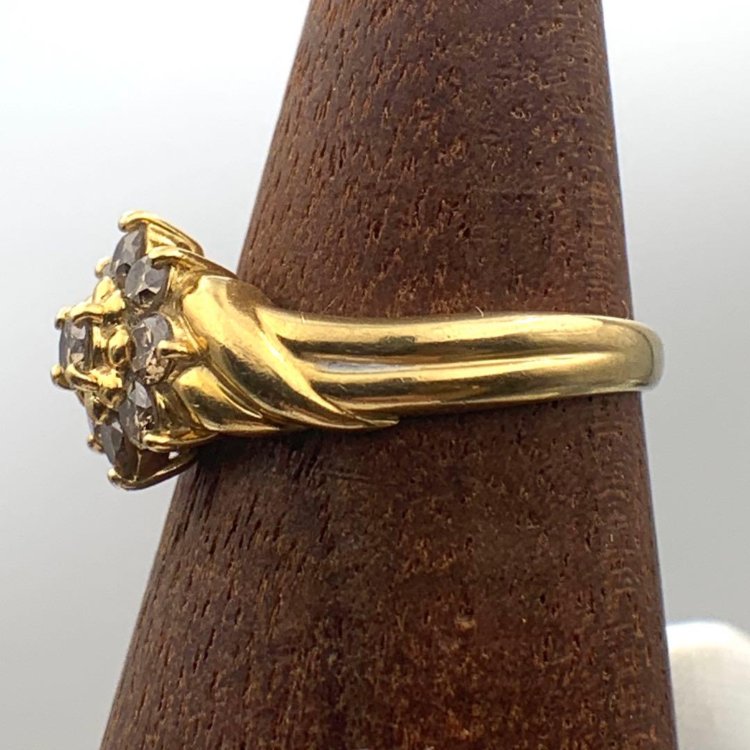 ダイヤモンドK18リング 0.55ct 2.7g 11号 ゴールド