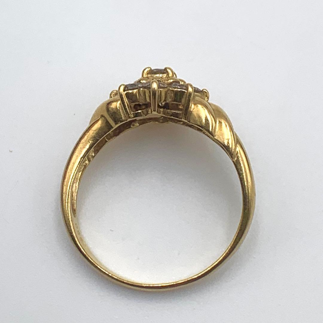 ダイヤモンドK18リング 0.55ct 2.7g 11号 ゴールド