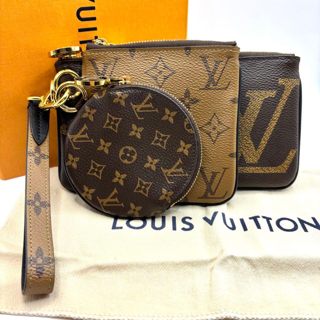 極美品 RFID ルイヴィトン トリオ リバース ポシェット ジャイアント LOUIS VUITTON（ルイ・ヴィトン） ポシェット・トリオ モノ