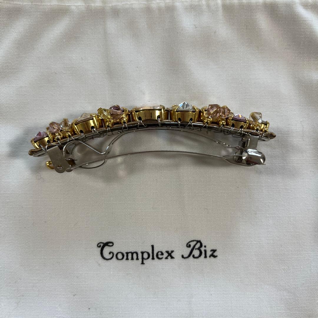 コンプレックスビズ レディアリーストーンバレッタ ライトピンク