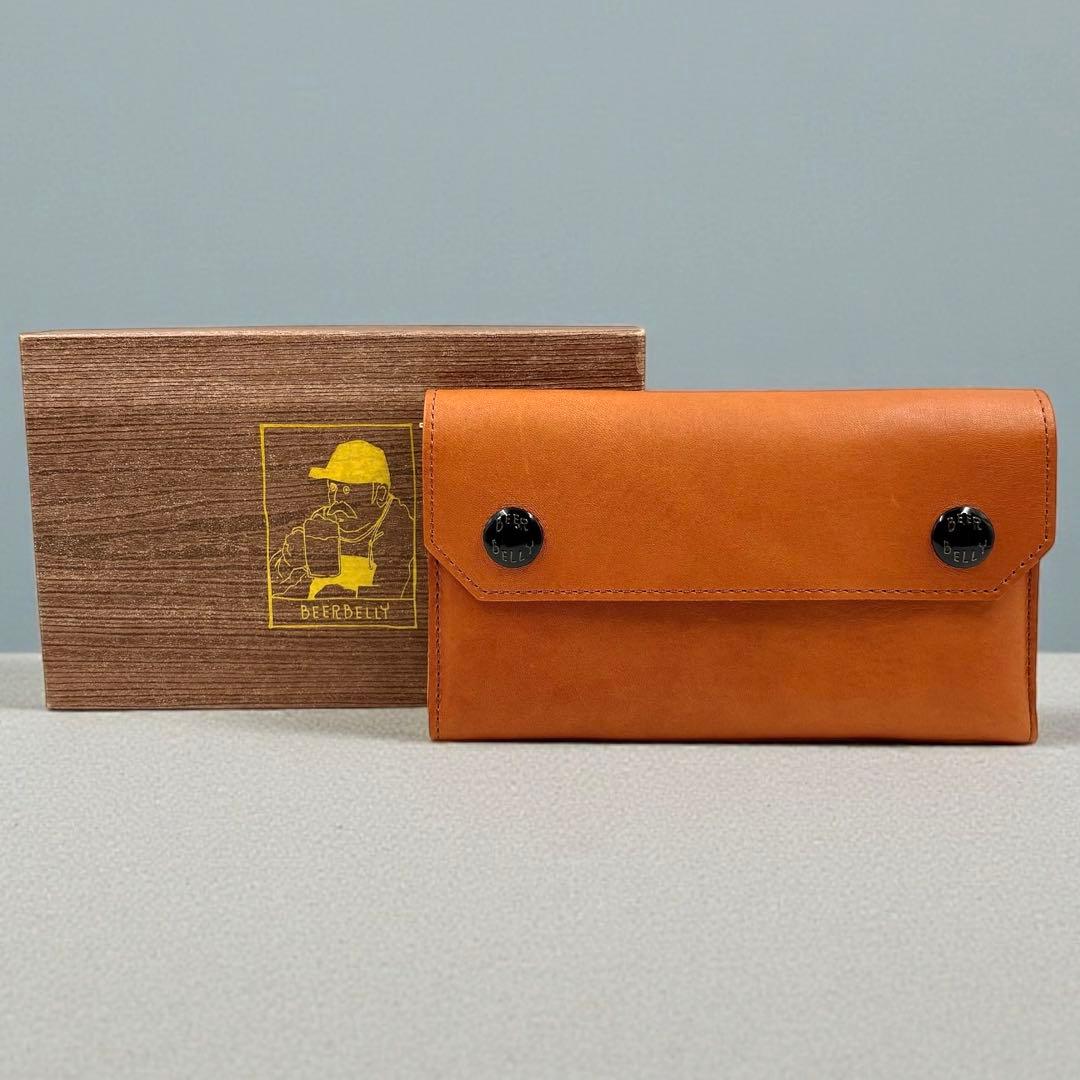 【美品】 ビアベリー エステイト 長財布 ブラウン レザー スナップボタン 箱 楽天市場】ビアベリー 財布 Dフラップ長財布 小銭入れ 小銭あり