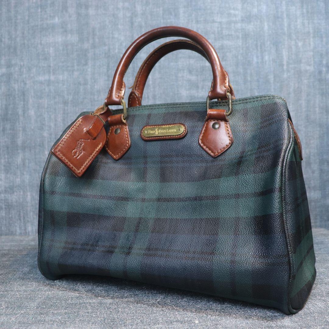 ポロラルフローレン ミニボストンバッグ PVC POLO - メルカリ