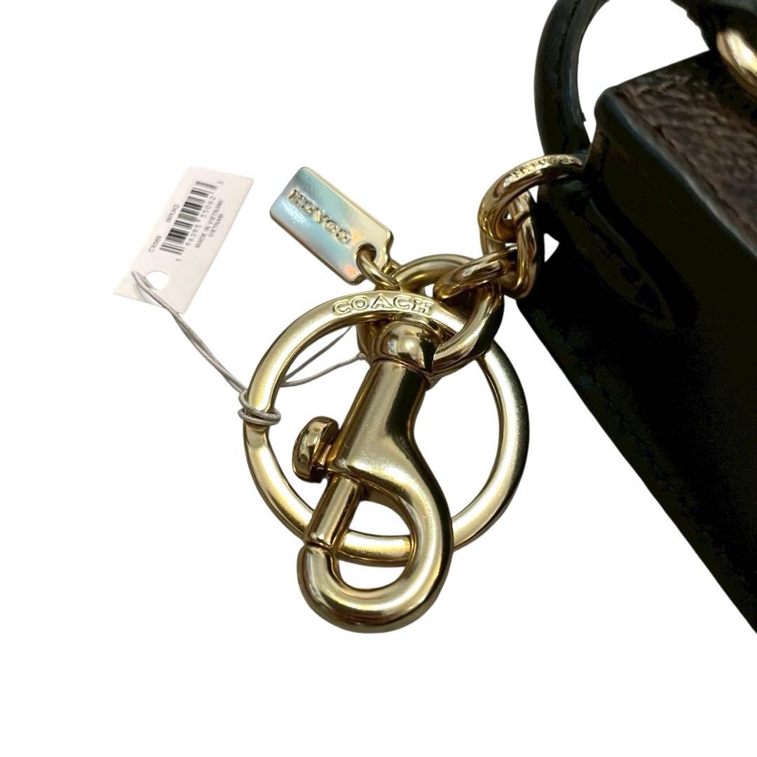 新品】COACH コーチ チャーム ミニバッグチャーム ミニトート型