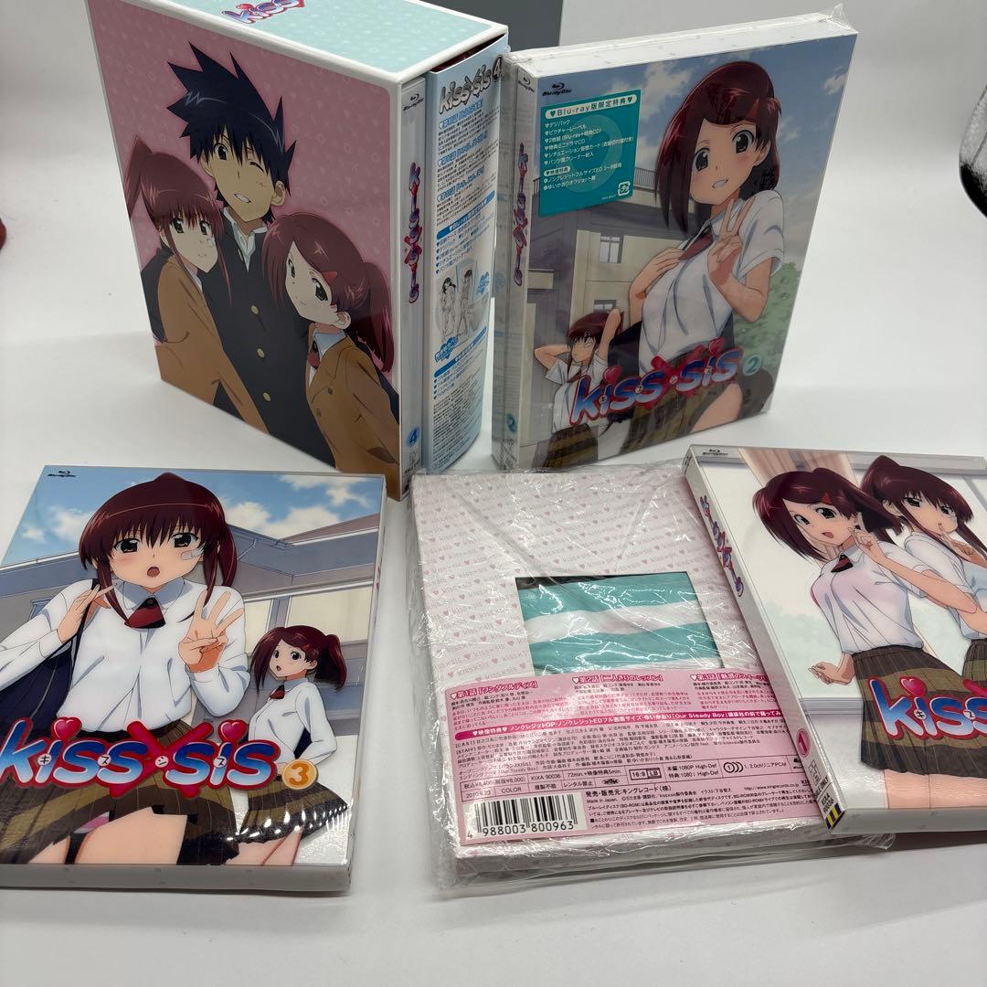 kiss×sis Blu-ray 4巻BOXセット　〈数量限定生産版〉 kiss×sis キスシス Blu-ray 1～4巻 BOX付 数量限定生産版 - メルカリ