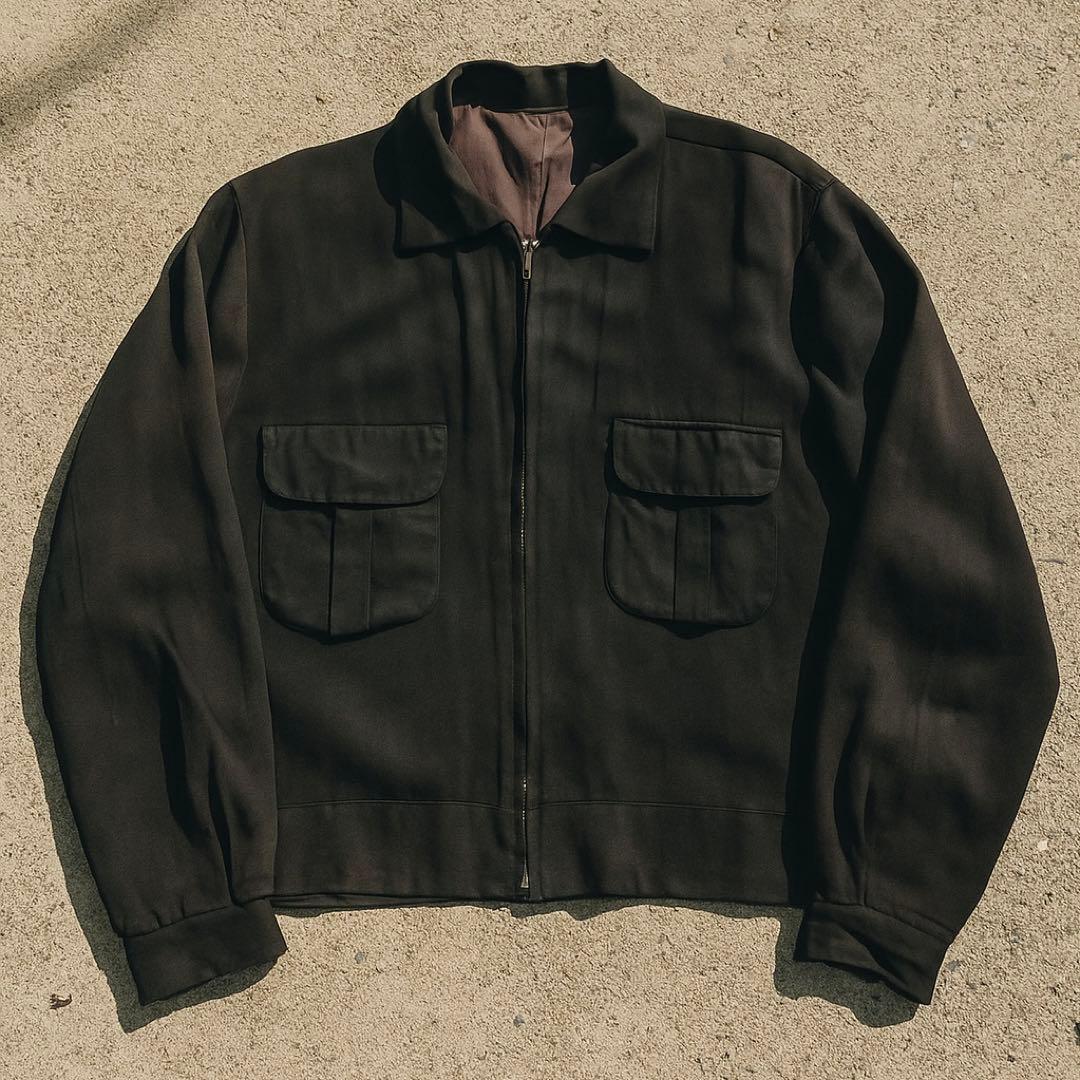 50s レーヨン ギャバジャン ギャバジンジャケット - メルカリ