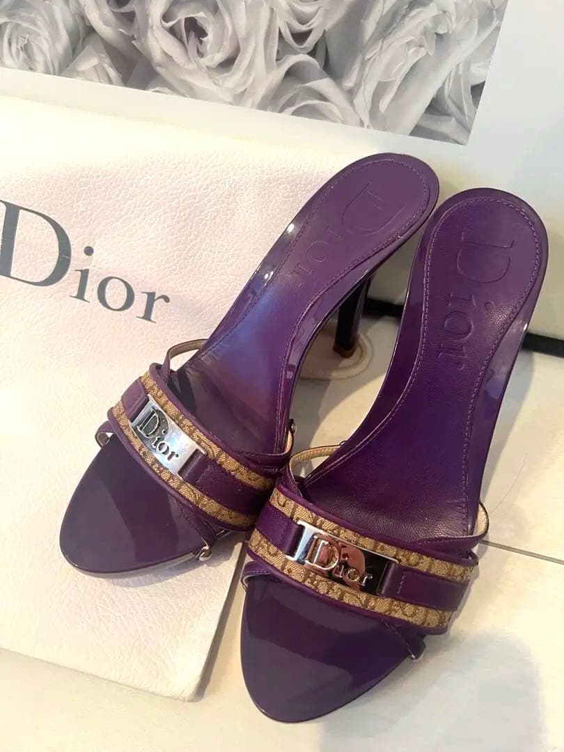 超美品Christian Diorトロッターロゴプレートミュール38 24cm 楽天市場】【未使用品】Christian Dior クリスチャン ディオール