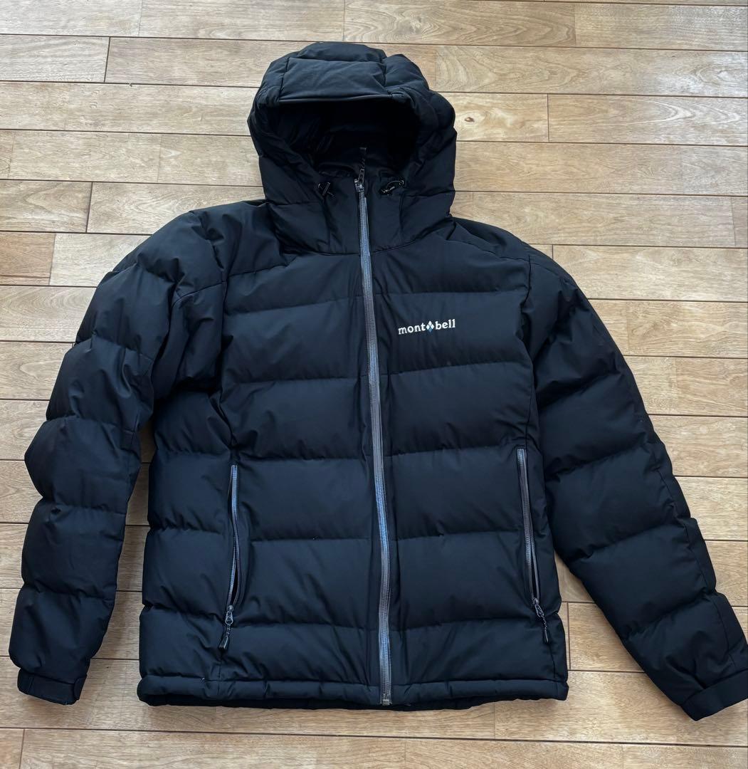 モンベル パーマフロストライトダウンパーカー Sブラック メンズ