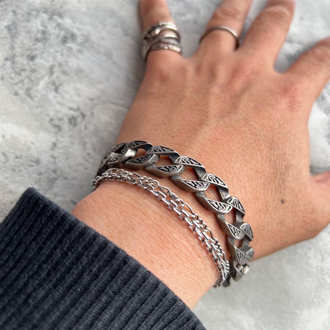 VINTAGE ヴィンテージ リンク 喜平チェーン ブレスレット バックル