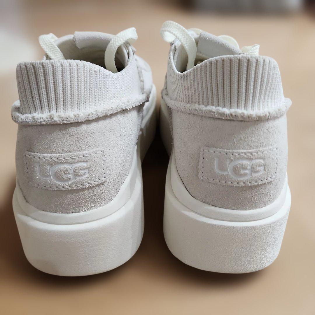 ほぼ新品 UGG EZ-Duzzit Lace ホワイト厚底スニーカー 24cm - メルカリ