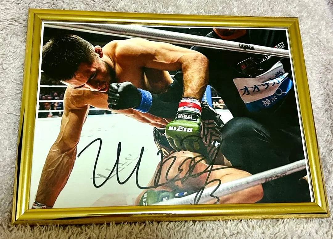 RIZIN シェイドゥラエフ 直筆サイン　師走の超強者祭り　朝倉未来 RIZIN シェイドゥラエフ 直筆サイン ① 朝倉未来 師走の超強者祭り 男