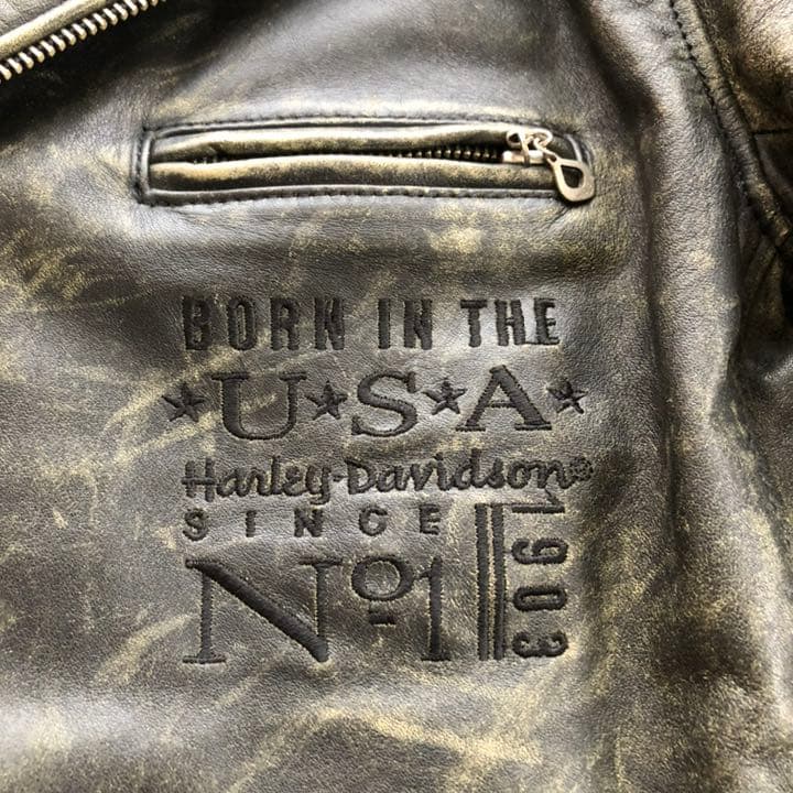 ヴィンテージ】ハーレーダビッドソン ライダースジャケット 革ジャン