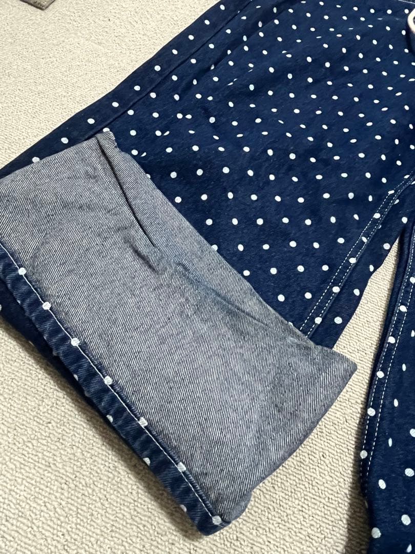 韓国ブランド ファンシークラブ ドット デニムパンツ CLUB