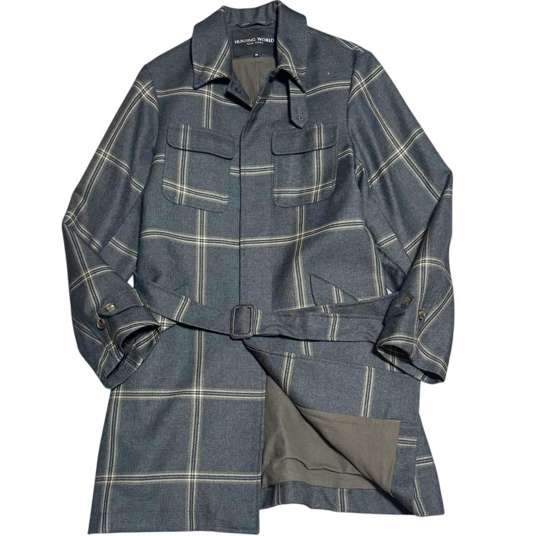 HUNTING WORLD 英国製 18AW サファリ ウール ベルテッドコート HUNTING WORLD 英国製 18AW サファリ ウール ベルテッドコート 特集