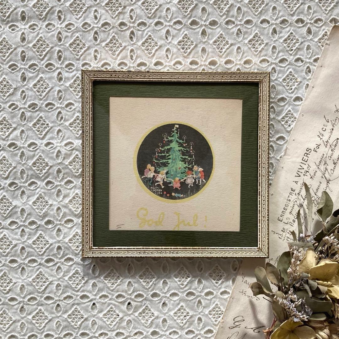 アンティークフレームE★1920年代超希少MAJ LINDMANツリーカード入り 71hn0OoYLGL._AC_UF350,