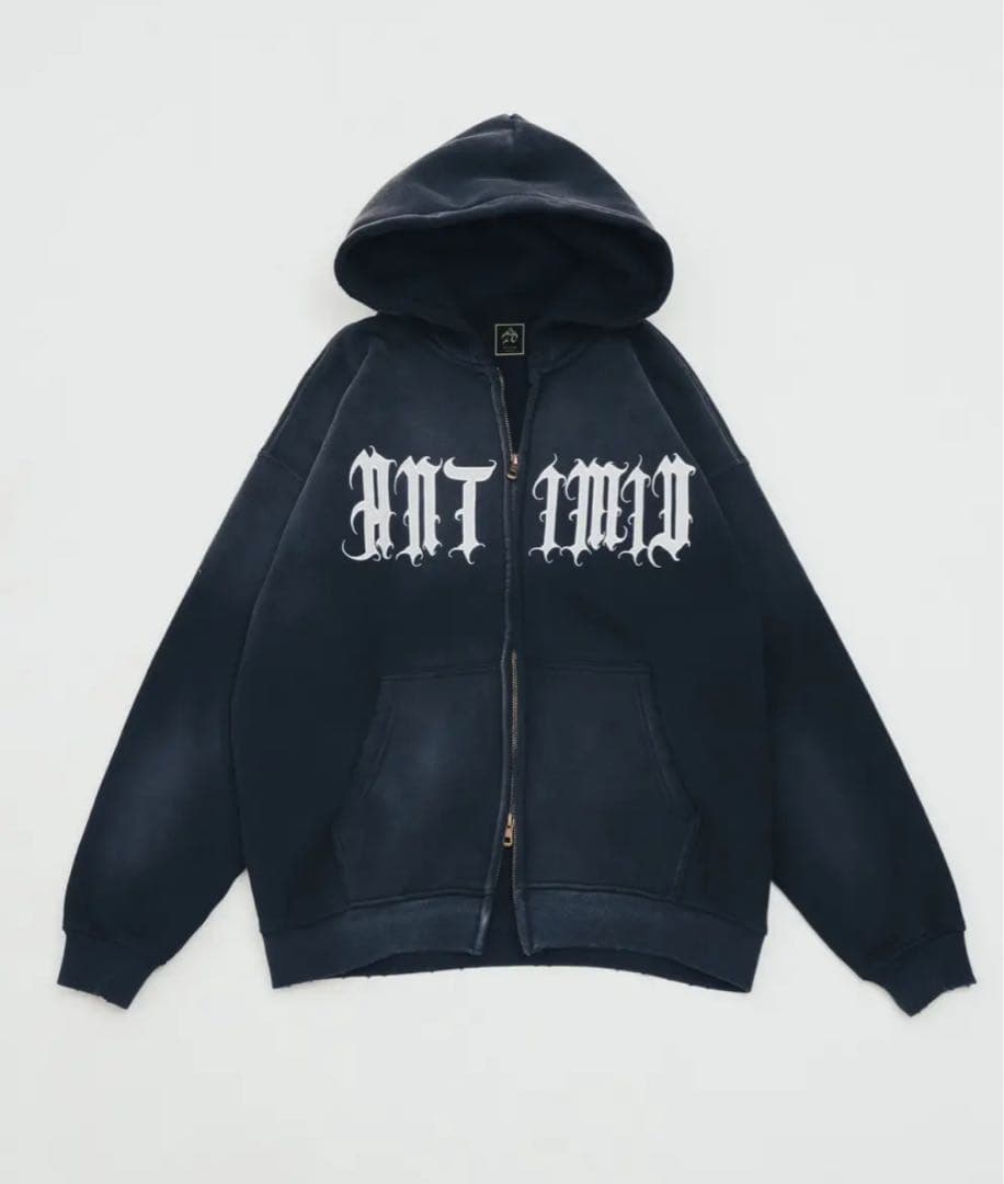 ANTIMID パーカー アンチミッド ジップパーカー - メルカリ