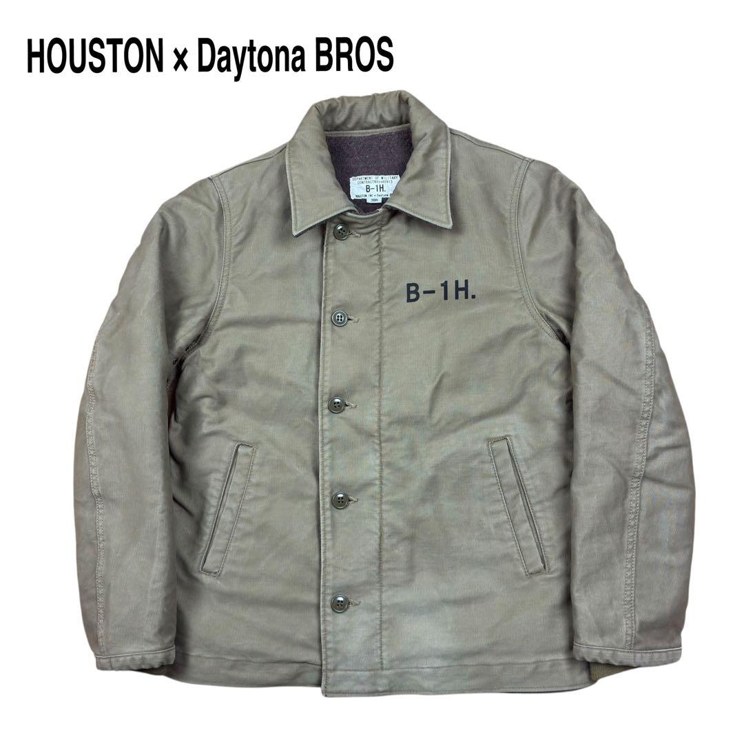 HOUSTON × Daytona BROS B-1H デッキジャケット 38R HOUSTON × Daytona BROS B-1H デッキジャケット 38R - メルカリ