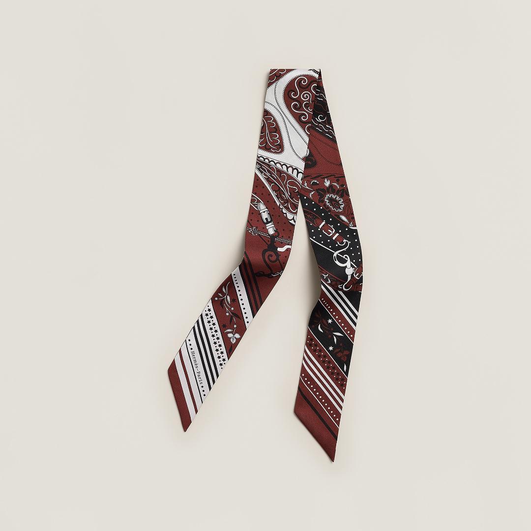 未使用 HERMES エルメス Twilly ツイリー バンダナ スカーフ HERMES（エルメス） ツイリー スカーフ TWILLY 064116S 064007S