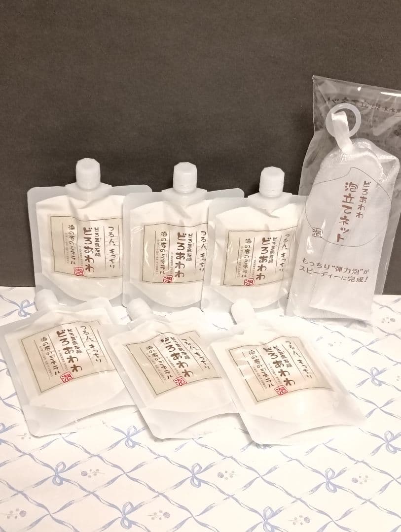 【新品・未開封】どろあわわ洗顔６個と泡立てネット おまとめ6個セット】どろあわわ（洗顔料） 泡立てネット付 ｜チョコザップ