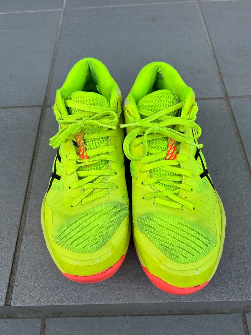 ASICS バレーボールシューズ 蛍光イエロー 25㎝ - メルカリ