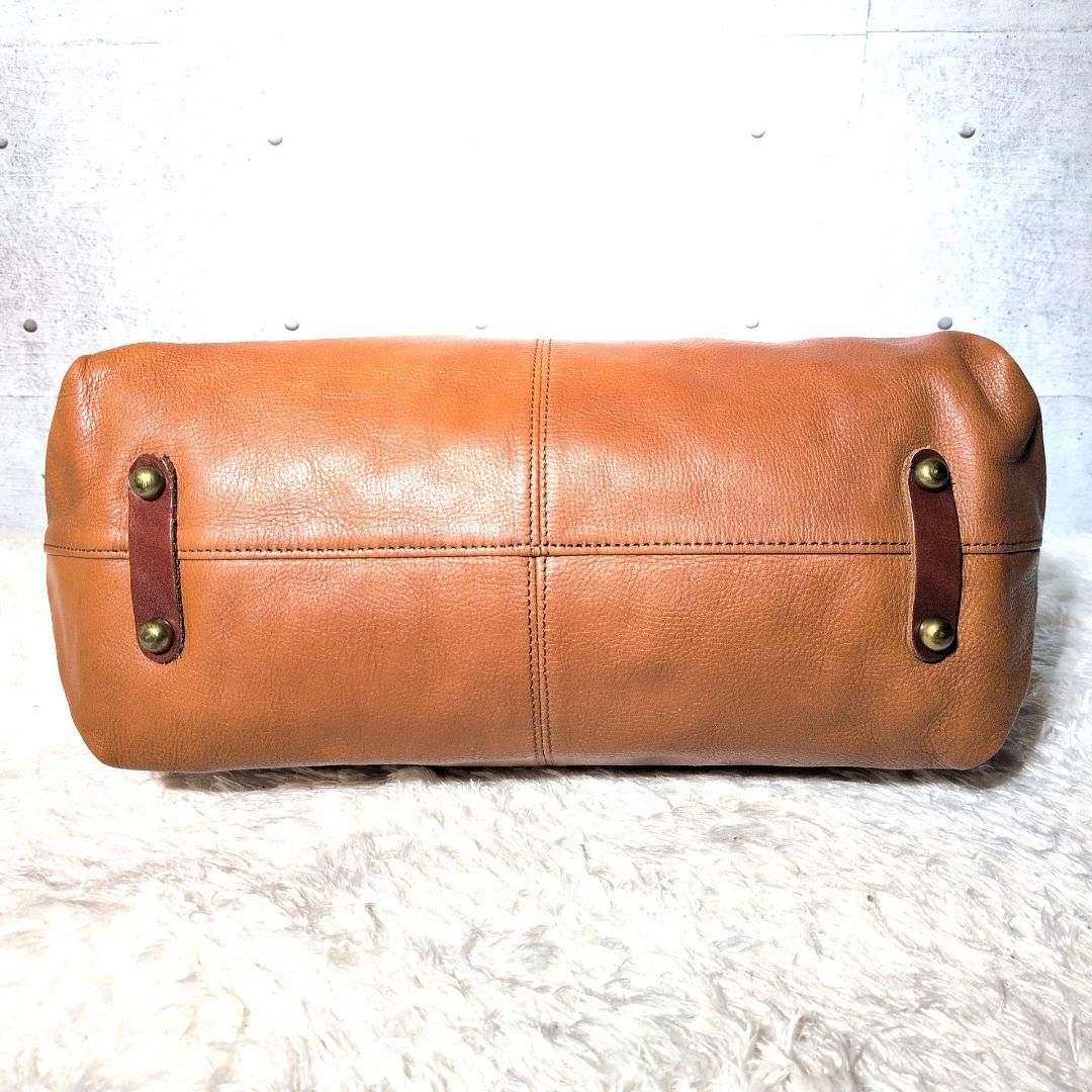 激レア 美品】クレドラン 2WAY ボストンバッグ ビジネス ユニセックス 茶