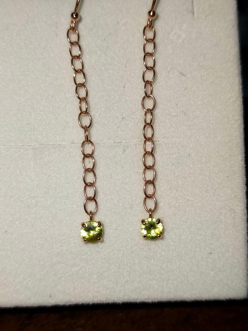 スフェーン　チャー厶　ピンクゴールド ピアス K18ピンクゴールド ピアス | 112321153103 | 【公式】4℃ジュエリー