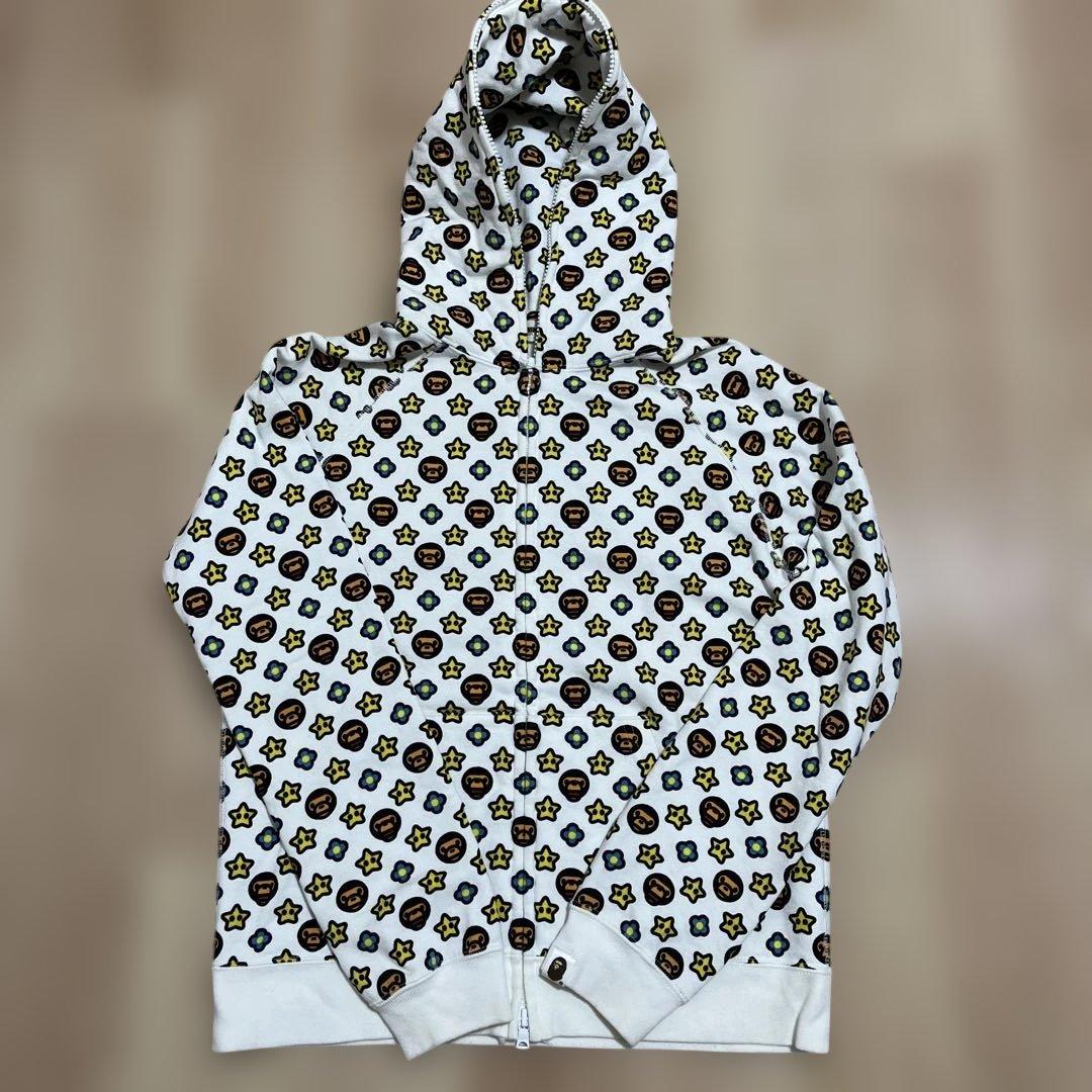 A Bathing Ape Milo Monogram パーカー　総柄 A BATHING APE（アベイシングエイプ）の「MILO MONOGRAM OVERSIZED