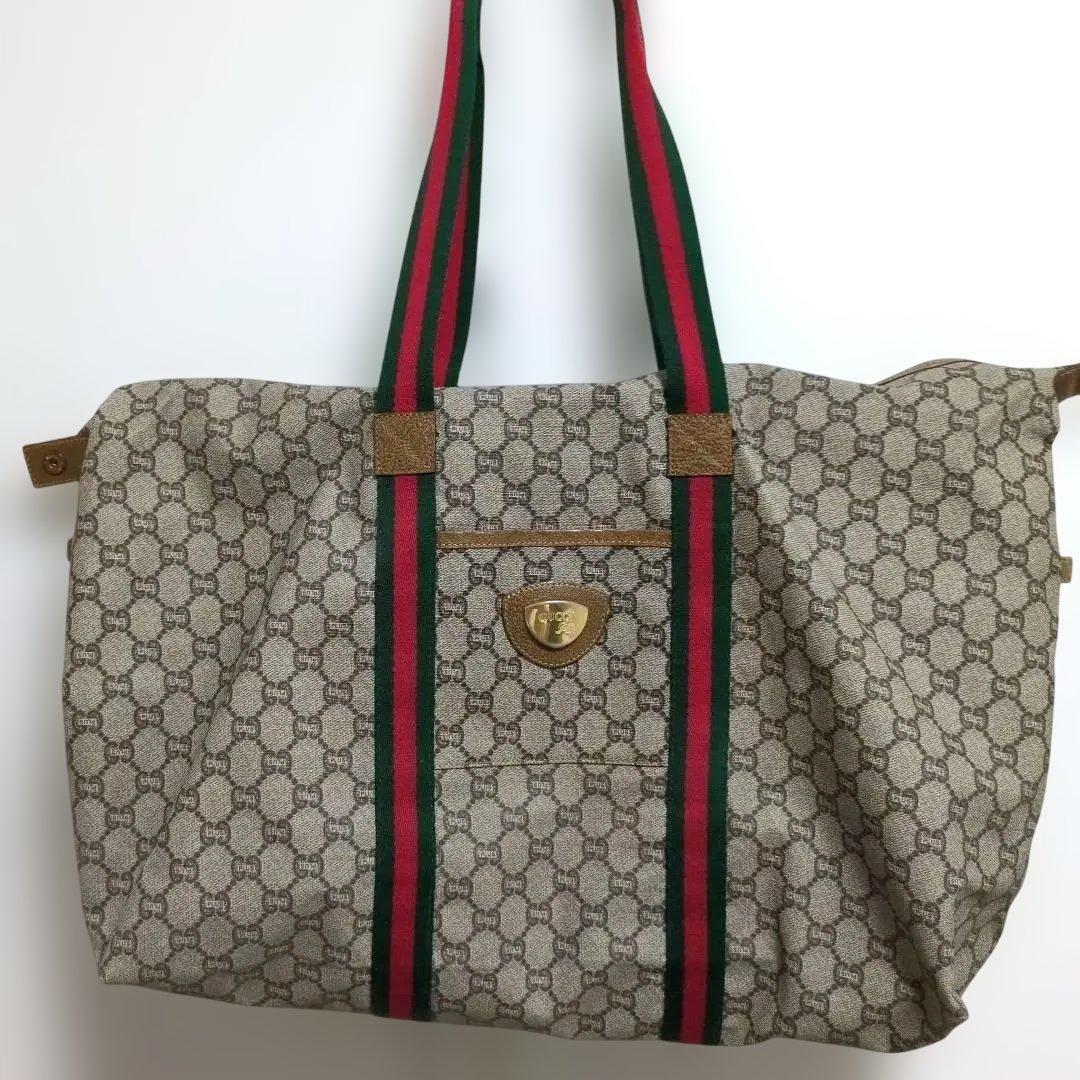 GUCCI GGキャンバス トートバッグ GGキャンバス スモール トートバッグ ・ブラック GGスプリーム