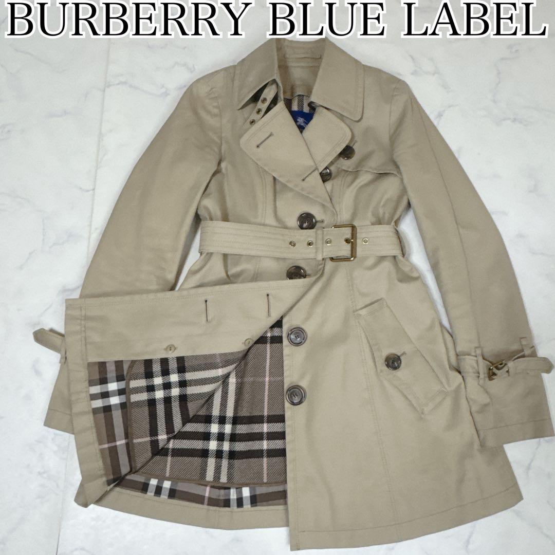バーバリーブルーレーベル トレンチコート ノバチェック ライナー