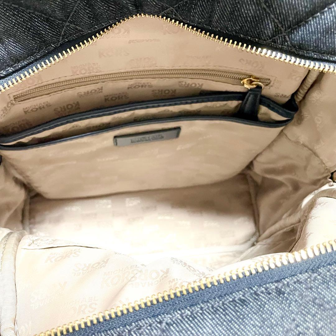 最終値下げ】MICHAEL KORS デニム レザー リュック キルティング
