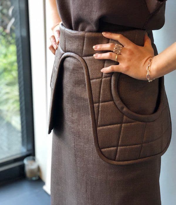 定価8.5万　フミカウチダ　ラフィアウエストパッドミドルスカート　34 楽天市場】【30%OFF 4,290→2,990円/累計販売枚数2万枚突破