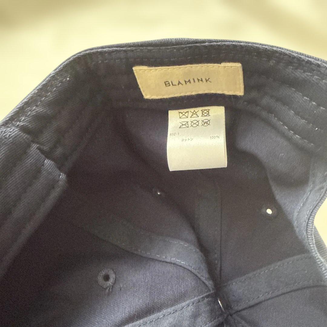 BLAMINK ブラミンク ロゴ刺繍 ネイビー キャップ - メルカリ