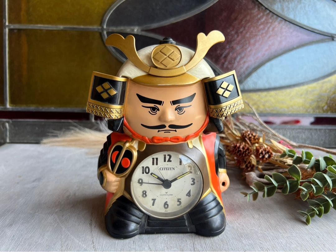 シチズン 信玄くん 目覚まし時計 おしゃべり 昭和レトロ 時計 - メルカリ
