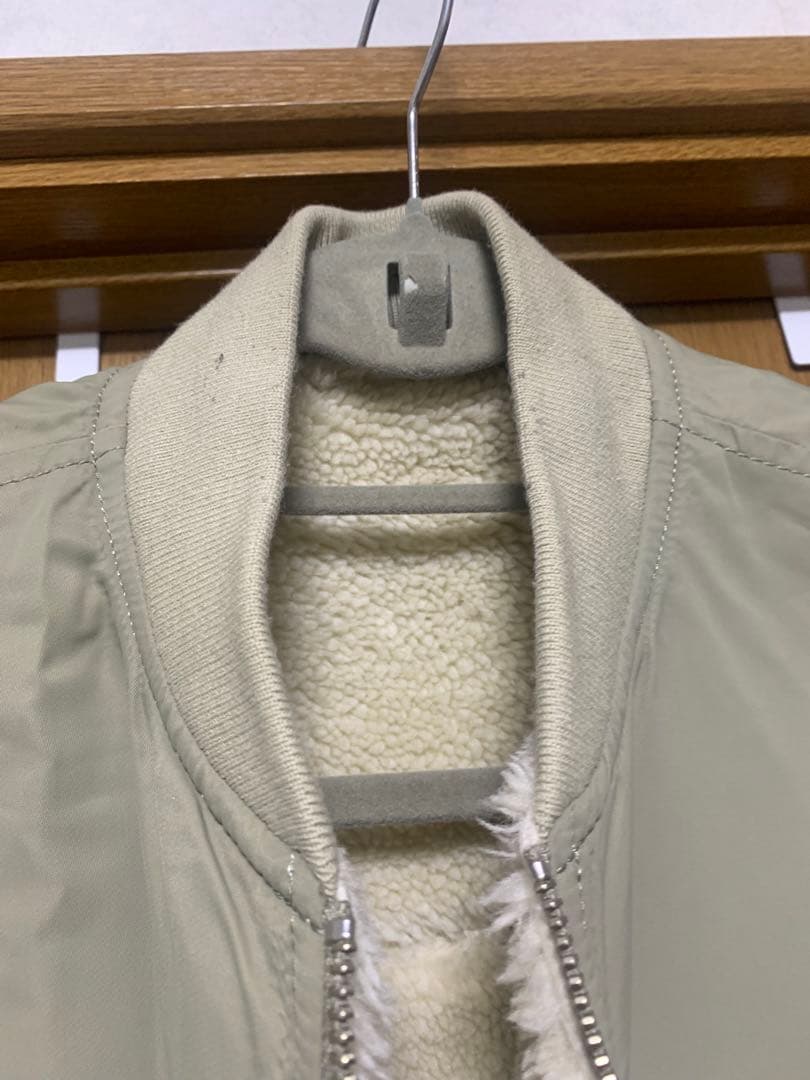 《ドラマ着用》【サステナブル】MA-1ボアリバーシブルコート