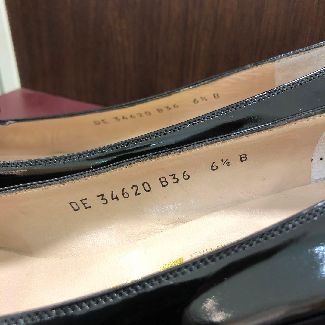 フェラガモ　パンプス　エナメル　ヒール　GALAXY 23.5cm