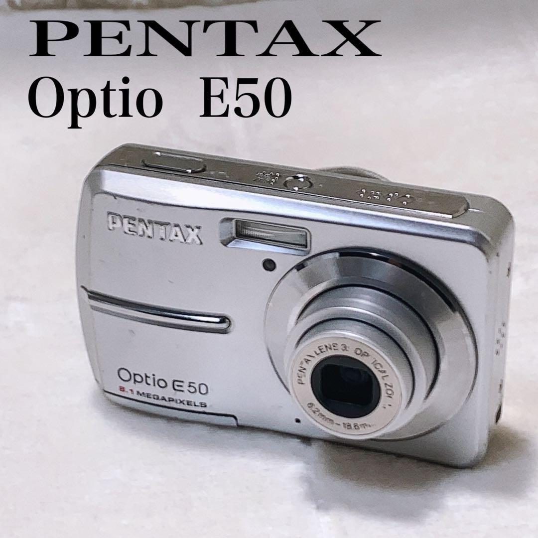 PENTAX ペンタックス Optio E50 シルバー 美品】PENTAX ペンタックス Optio E50 シルバー - メルカリ