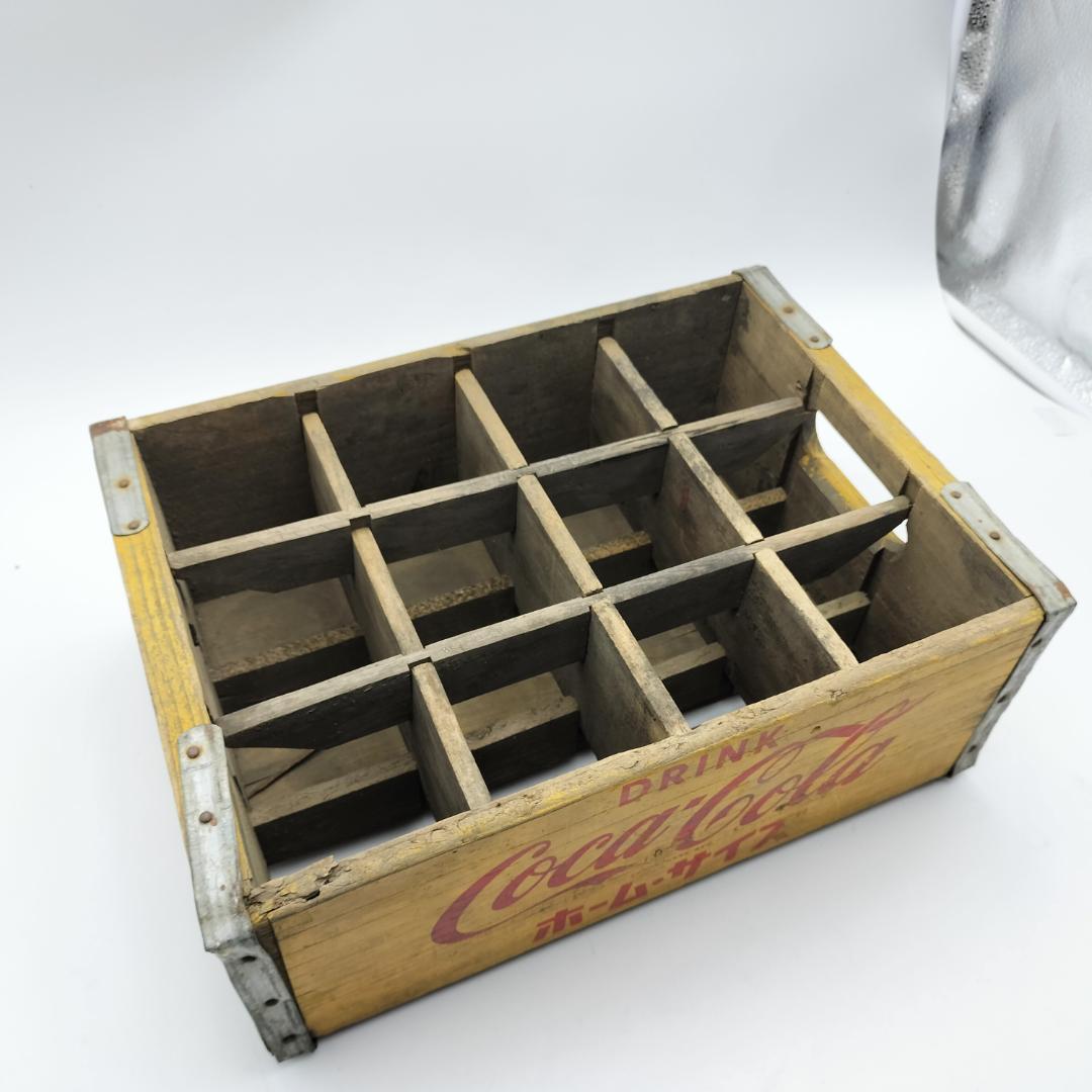 昭和レトロ コカ・コーラ 木箱 ホームサイズ ヴィンテージ 運搬箱 当時