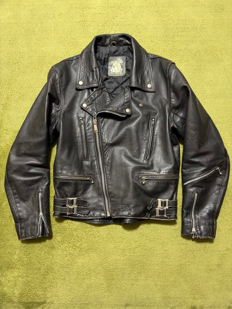 英国製 666 トリプルシックス ライダースジャケット 初期 死神タグ