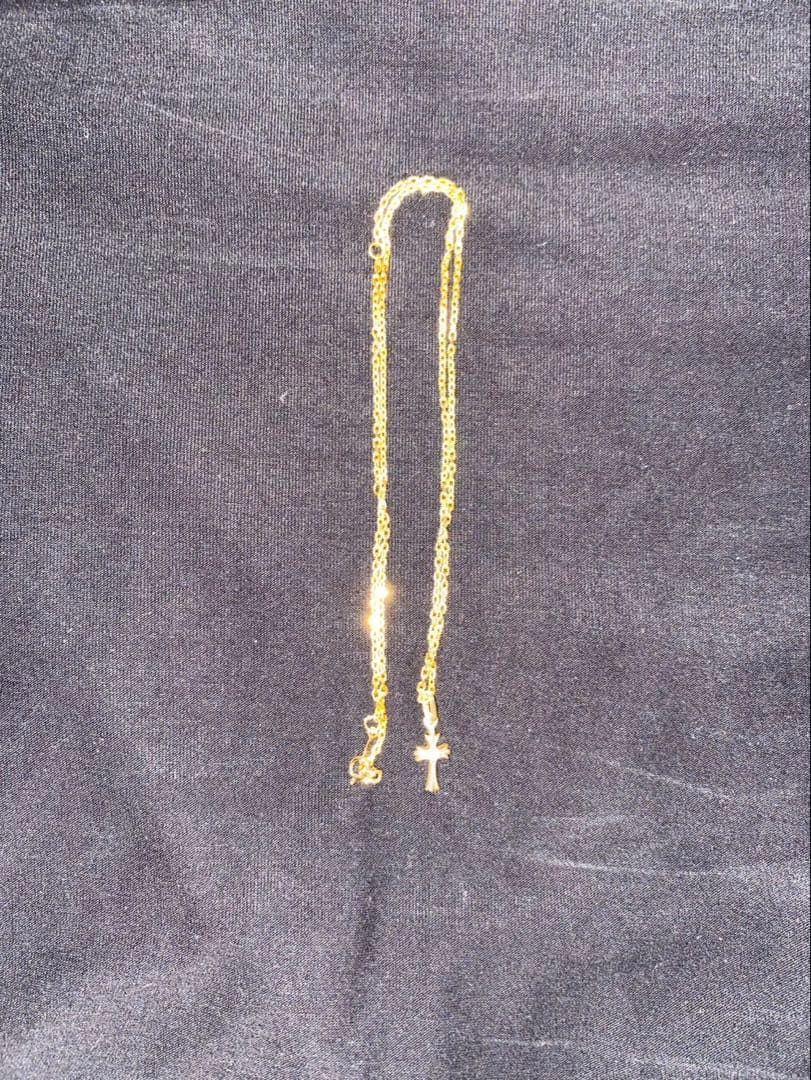 K18 ネックレス　十字架 ネックレス ペンダント クロス 十字架 k18 18金【L-CROSS FREE