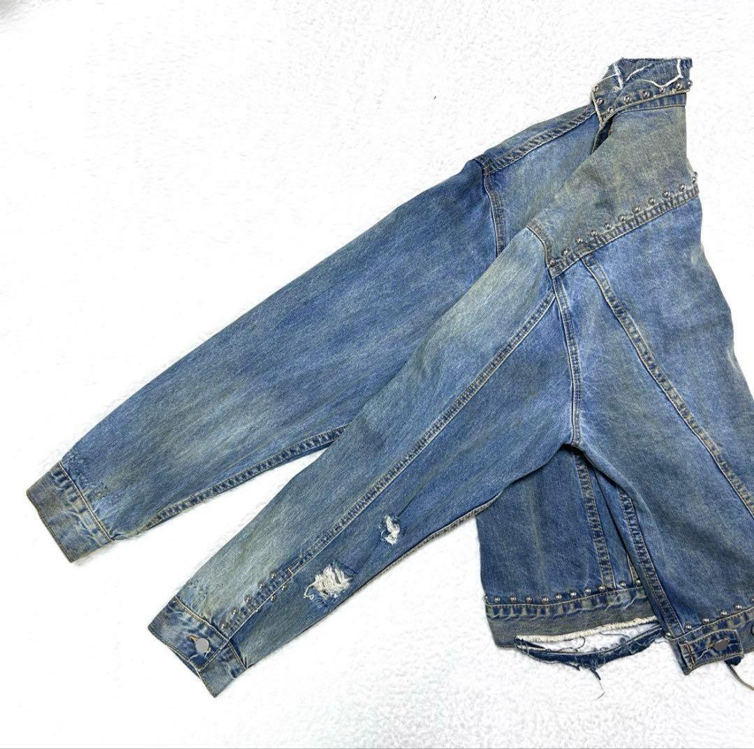 mnml デニムジャケット XL スタッズ付きミニマルGジャン