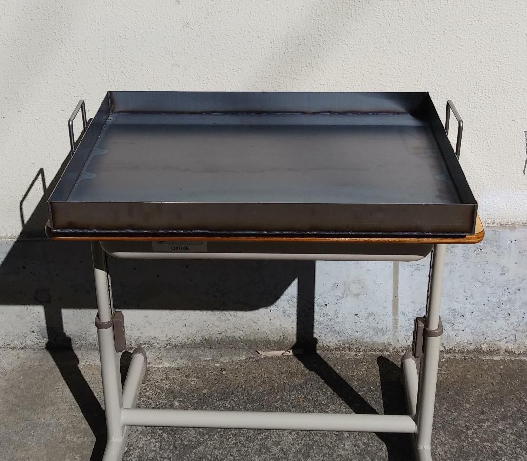 最新 特大鉄板 900×550 キャンプに バーベキューに最適 お好み焼