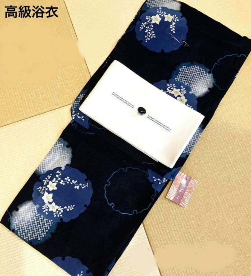 白無地系半幅帯+お任せ帯締め+お任せ帯留め+お任せ下駄つき◆◆古典青紺の桔梗浴衣 楽天市場】桔梗 浴衣の通販
