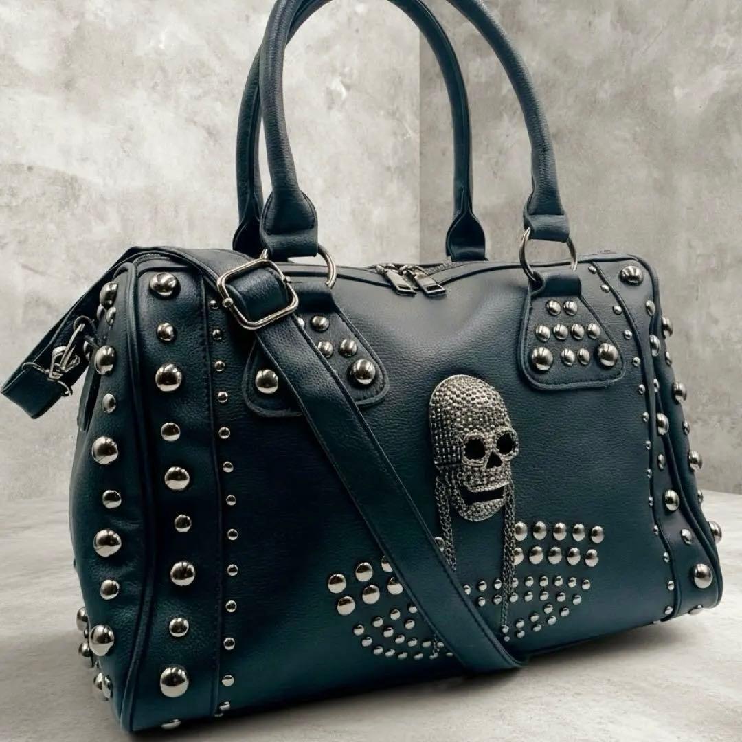 y2k handbag 2way archive skull leather - メルカリ