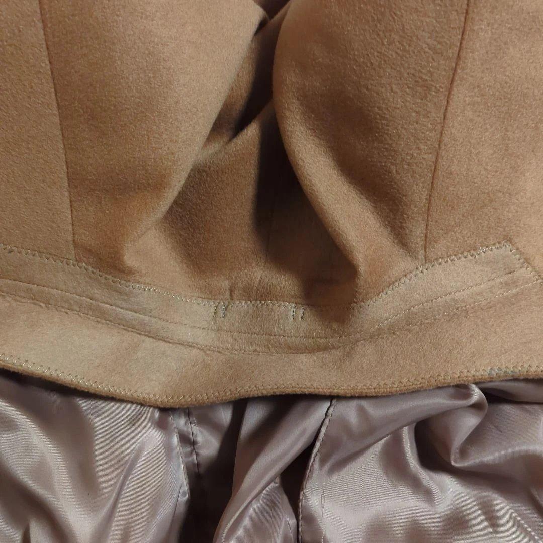 美品 G.GAGLIANO カシミア100 テーラードジャケット キャメル LL