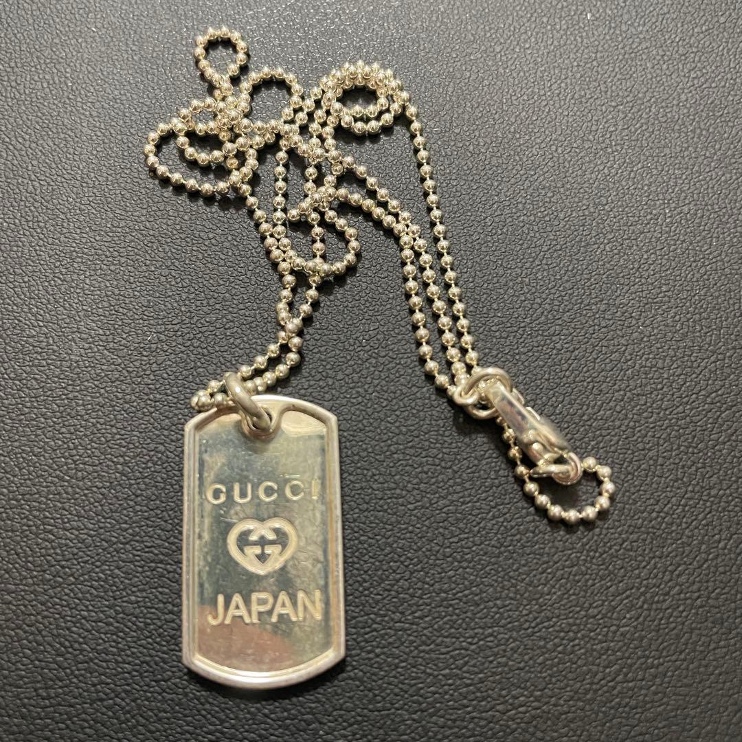 ⭐希少⭐グッチ 東日本大震災チャリティー ドッグタグ ネックレス