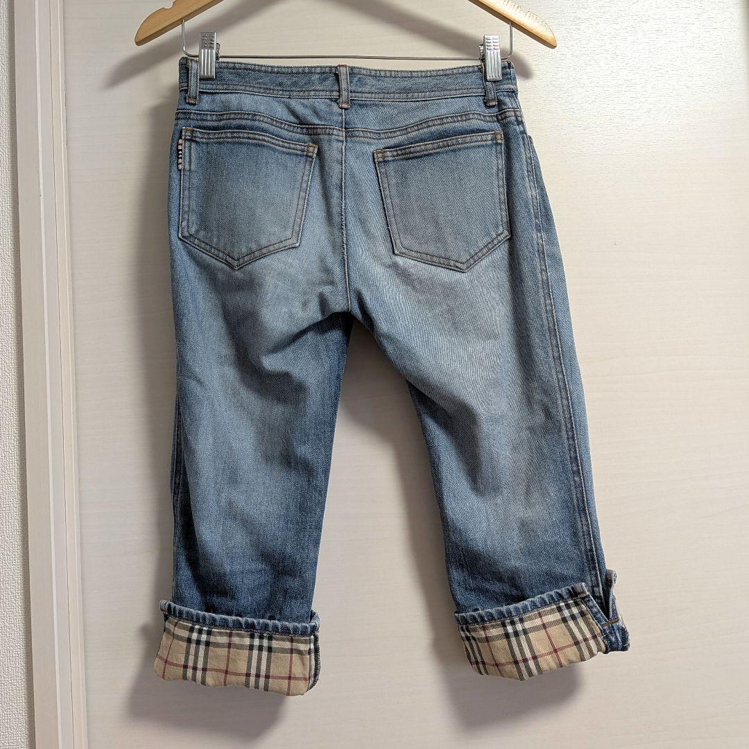 00s y2k BURBERRY BLUE LABEL クロップドパンツ 平成 - メルカリ